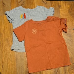 Rad Rev Kids Short-Sleeve Tee - Rust and Heather Gray